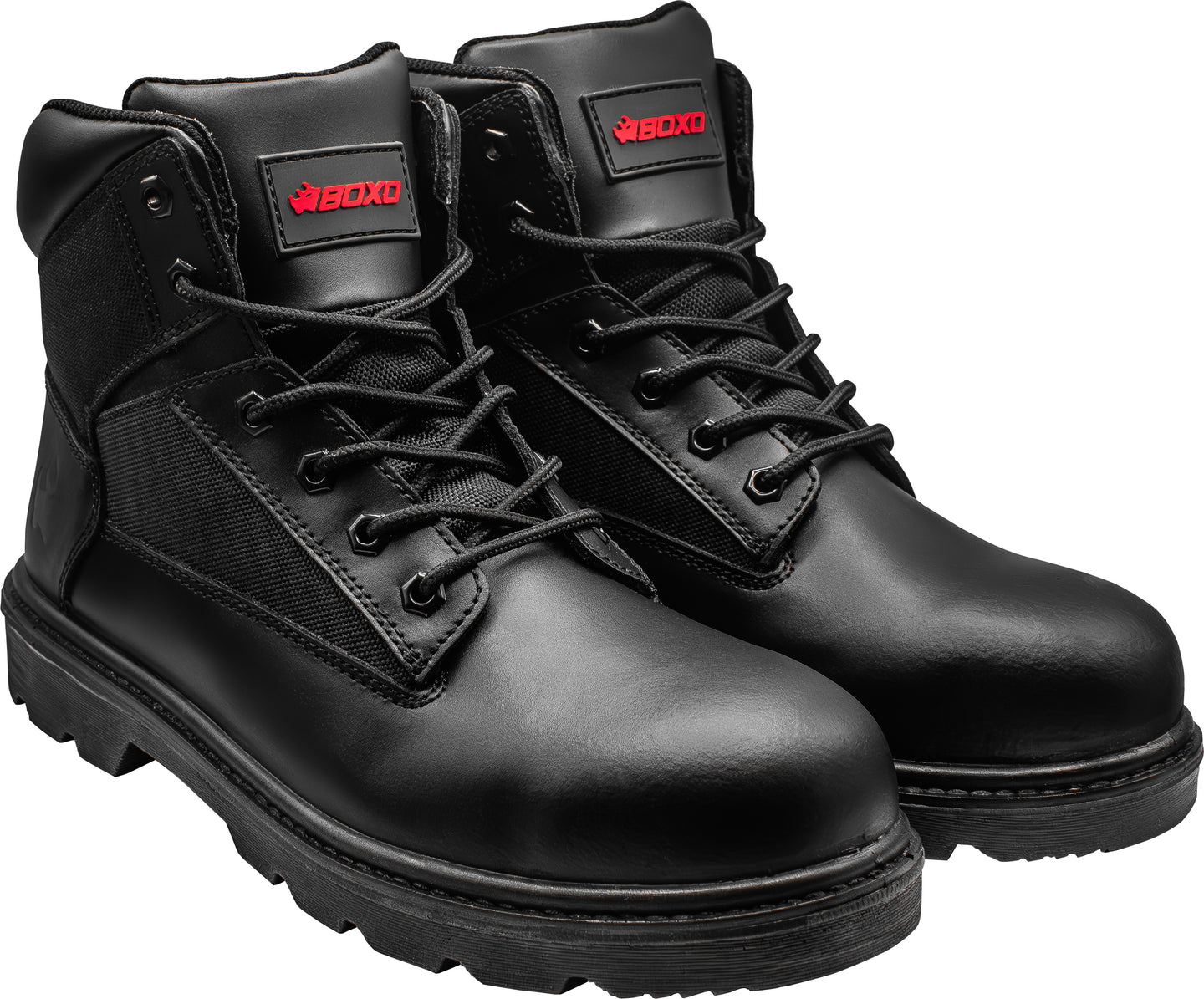 BOXO WorkWear Black Boots - Various Sizes Available