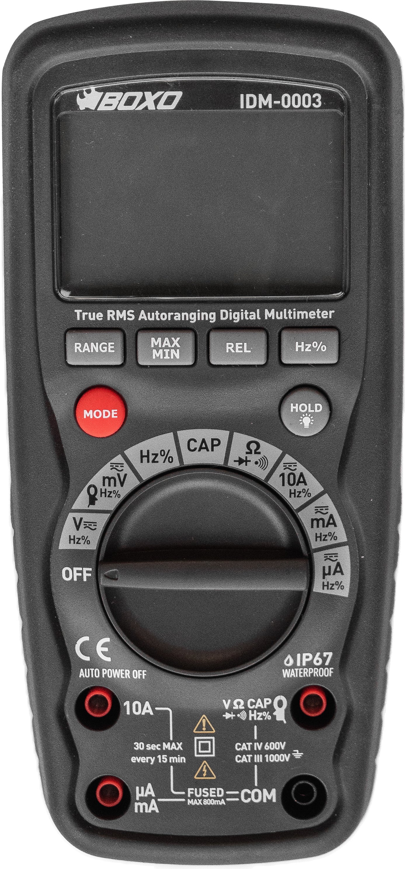 BOXO Digital Multimeter 1000V CAT III & 600V CAT IV