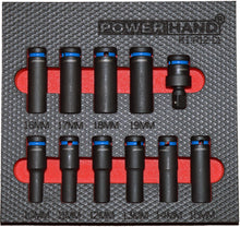 Load image into Gallery viewer, POWERHAND 1/2&quot; Deep Impact Socket Set (10-19mm)
