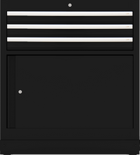 Load image into Gallery viewer, BOXO OSM 34&quot; 3 Drawer/1 Door Base Cabinet - Trim Variations Available
