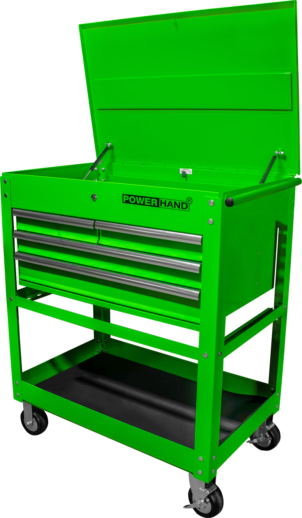 POWERHAND 4 Drawer Tool Cart - Green
