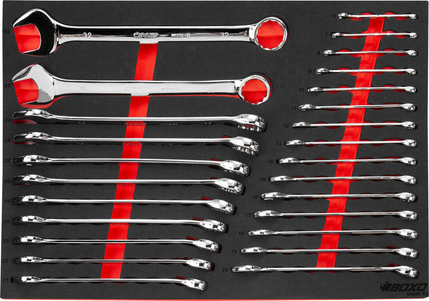 BOXO 26Pc Combination Spanner Set (6mm to 32mm)