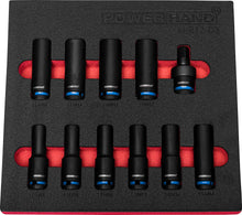 Load image into Gallery viewer, POWERHAND 1/2&quot; 12Pt Deep Impact Socket Sets 10mm-19mm
