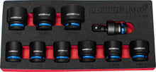 Load image into Gallery viewer, POWERHAND 1/2&quot; 12Pt Shallow Impact Socket Sets - Various Sizes Included
