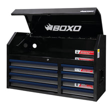 Load image into Gallery viewer, BOXO 41&quot; 8 Drawer Top Box with Drawer Trim Pack - Black Body &amp; Trim Colour Options
