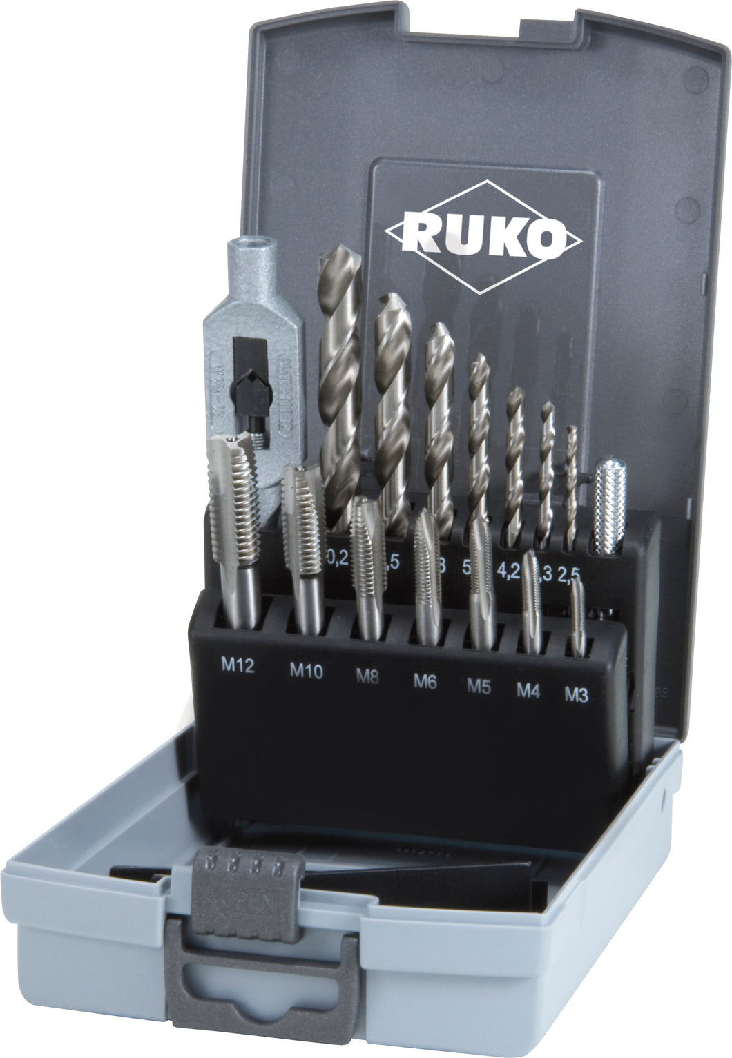 RUKO M3-M12 Complete Tapping Set